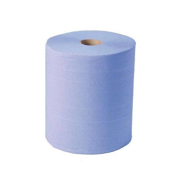 Papier essuie-mains en bobine 150M bleu QUALQUE