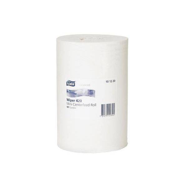 Distributeur essuie main papier à dévidage centrale + bobine essuie main  papier