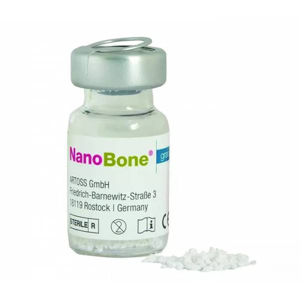 Substitut osseux résorbable et synthétique Nanobone VIAL 2.4 1mm. Artoss 200010-1