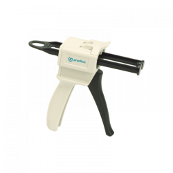 Pistolet blanc pour mélanger les silicones dentaires en cartouches de 50ml. Proclinic